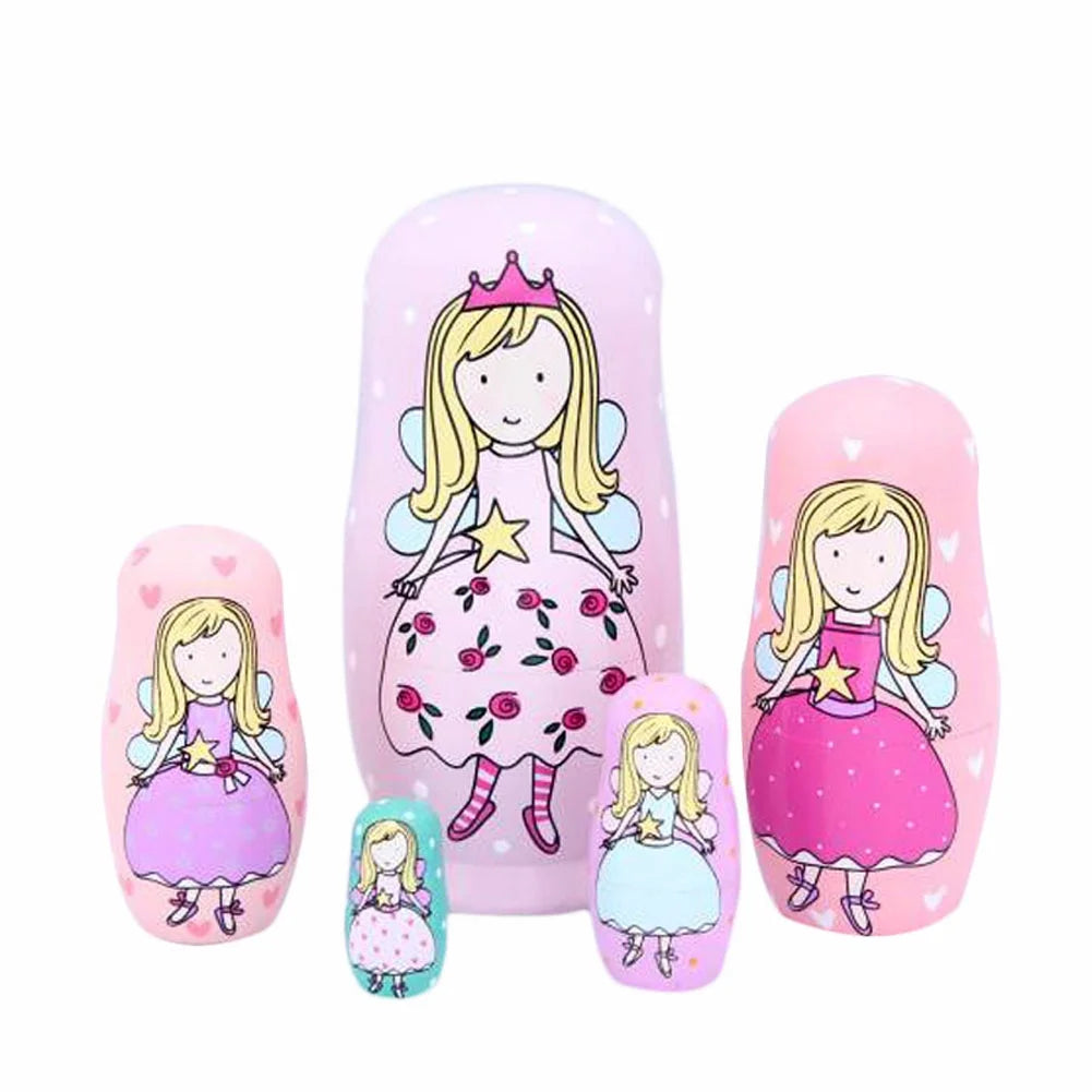 5 Pcs Russian Doll Nesting Dolls O85365