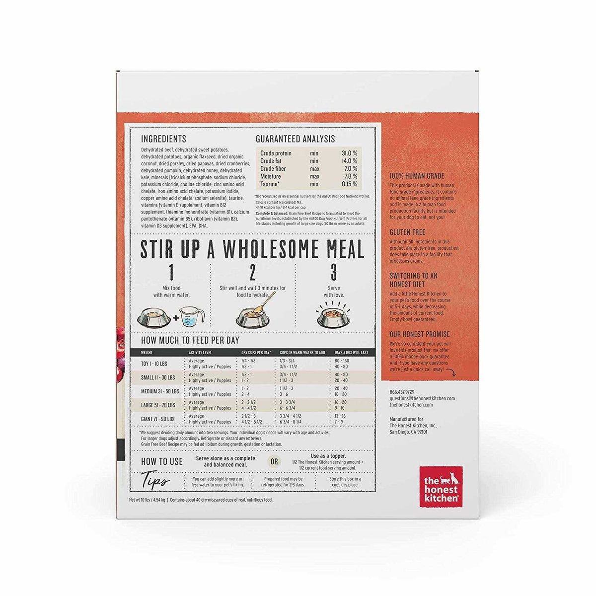 Dehydrated Grain-Free Beef Dog Food 10lb K266178