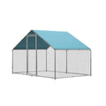 Large Metal Chicken Coop with Lockable Door P69014