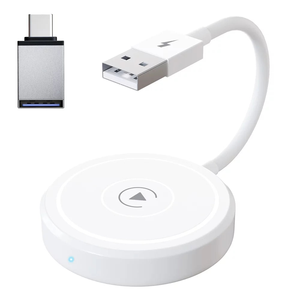 Car Adapter for Apple Cell Phone Carplay Wired to Wireless Smart Box L36578