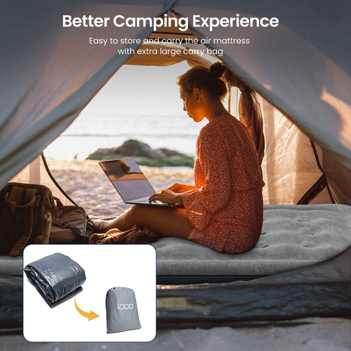 Twin Air Mattress with Built-in Pump G324