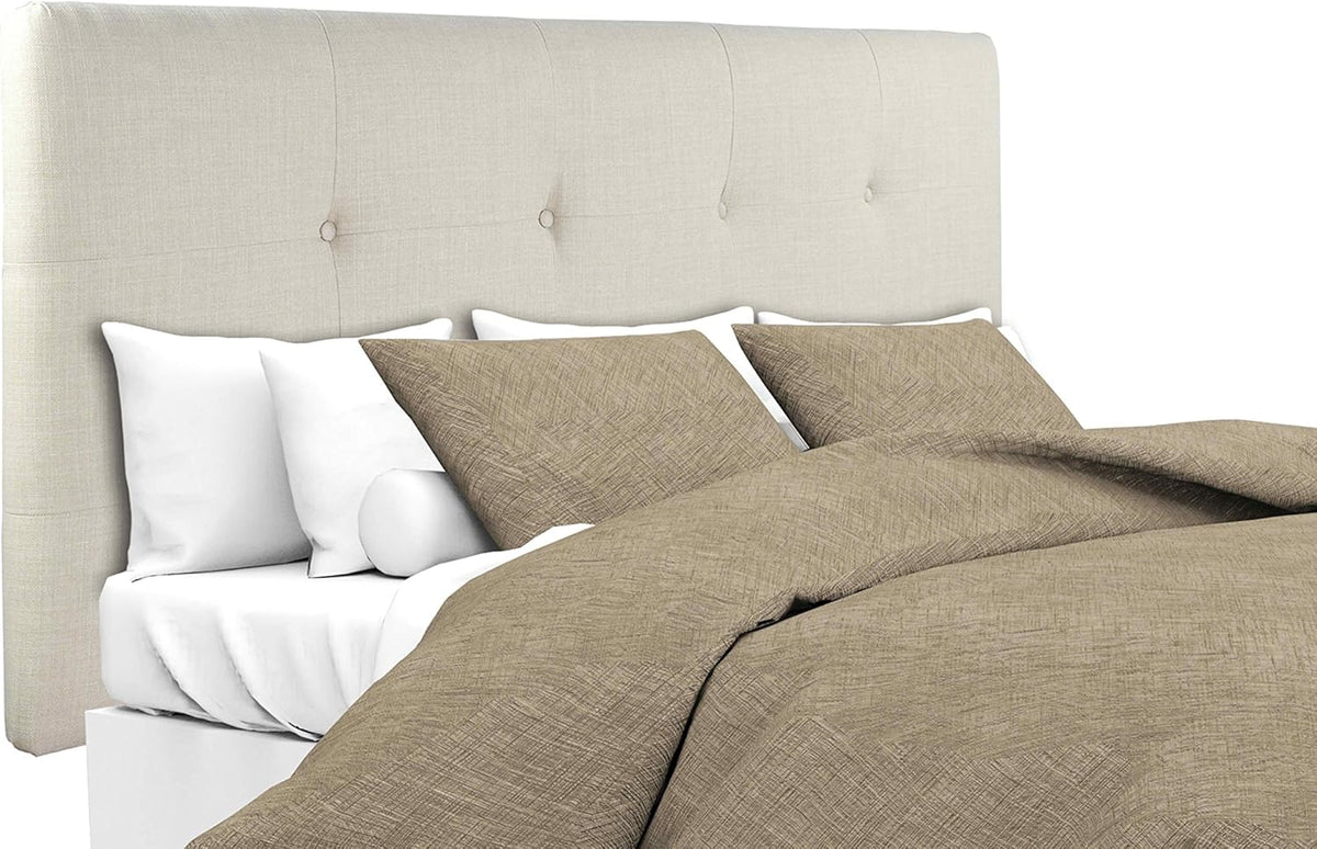 Beige California King Sized Padded Headboard R2634