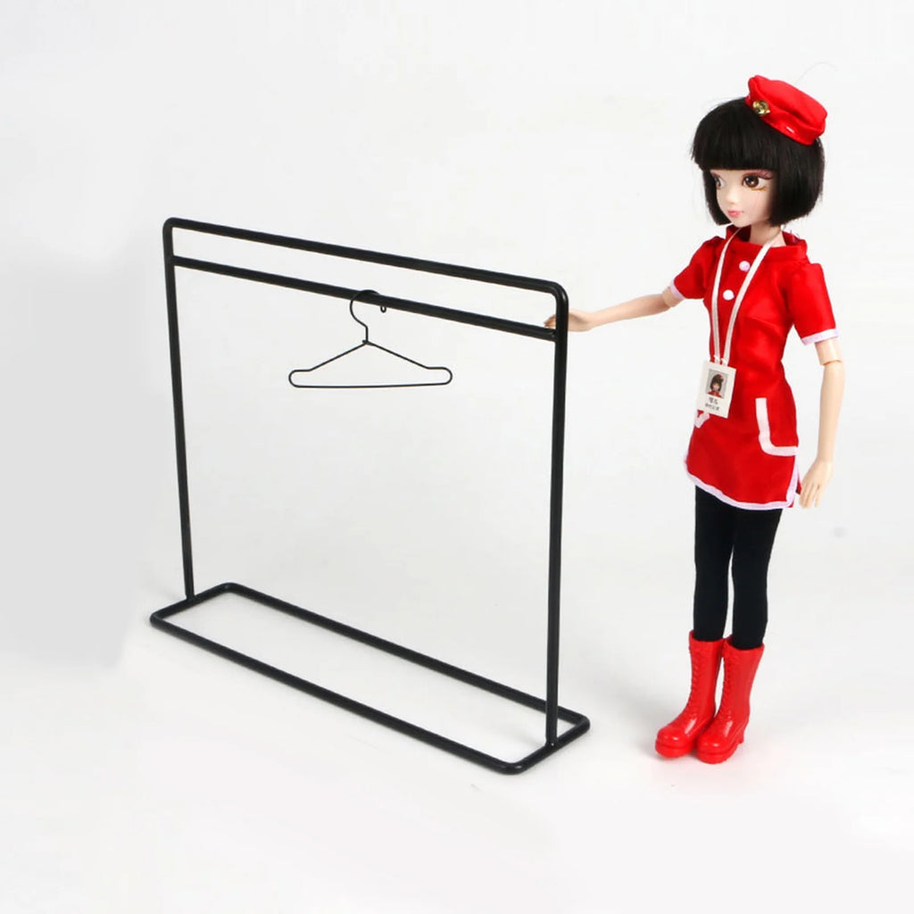 Miniature Doll Clothes Rack Hanger Furniture Z810