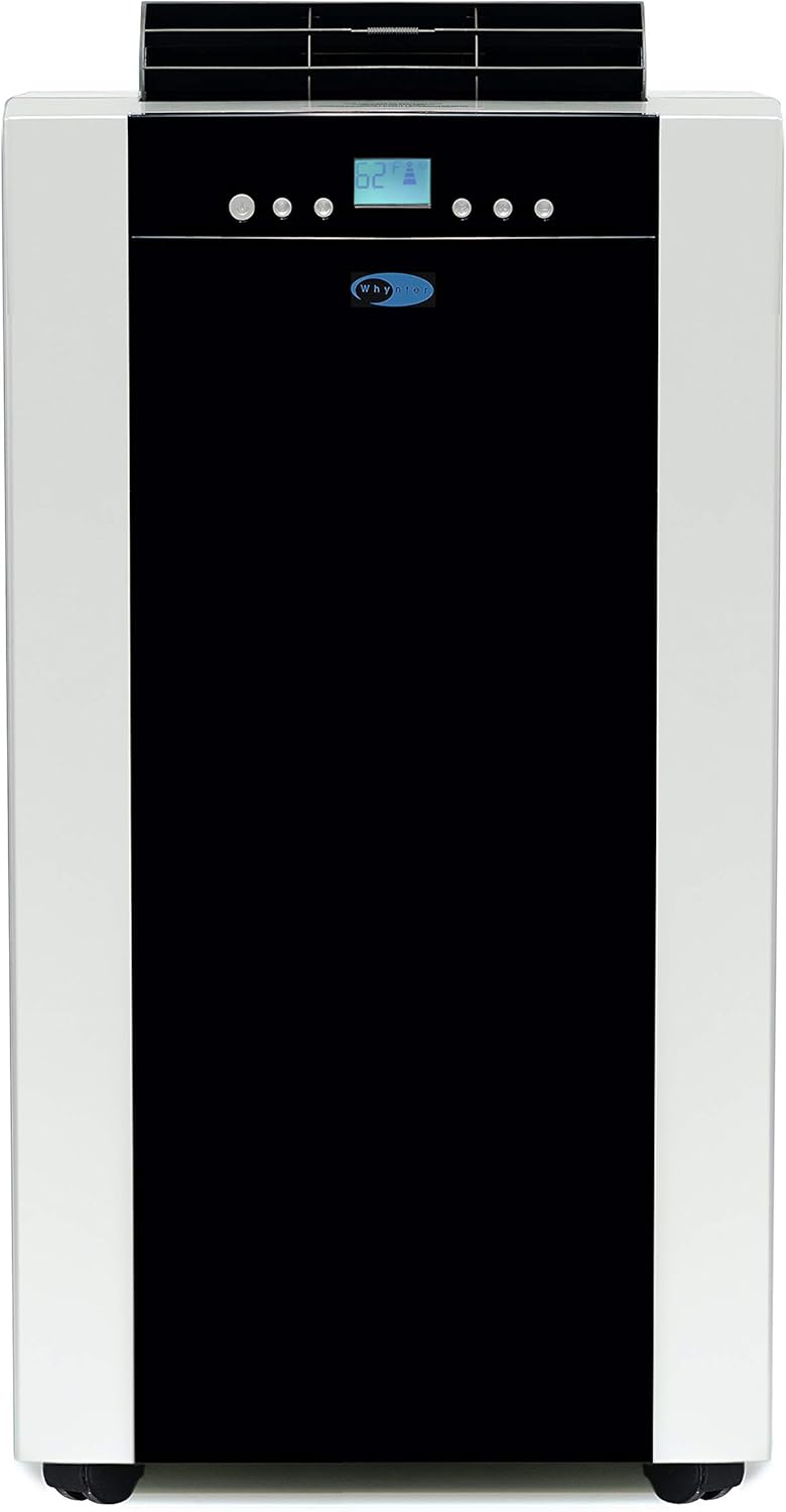 14,000 BTU Dual Hose Portable Air Conditioner with Activated Carbon Filter in Platinum and Black L434679
