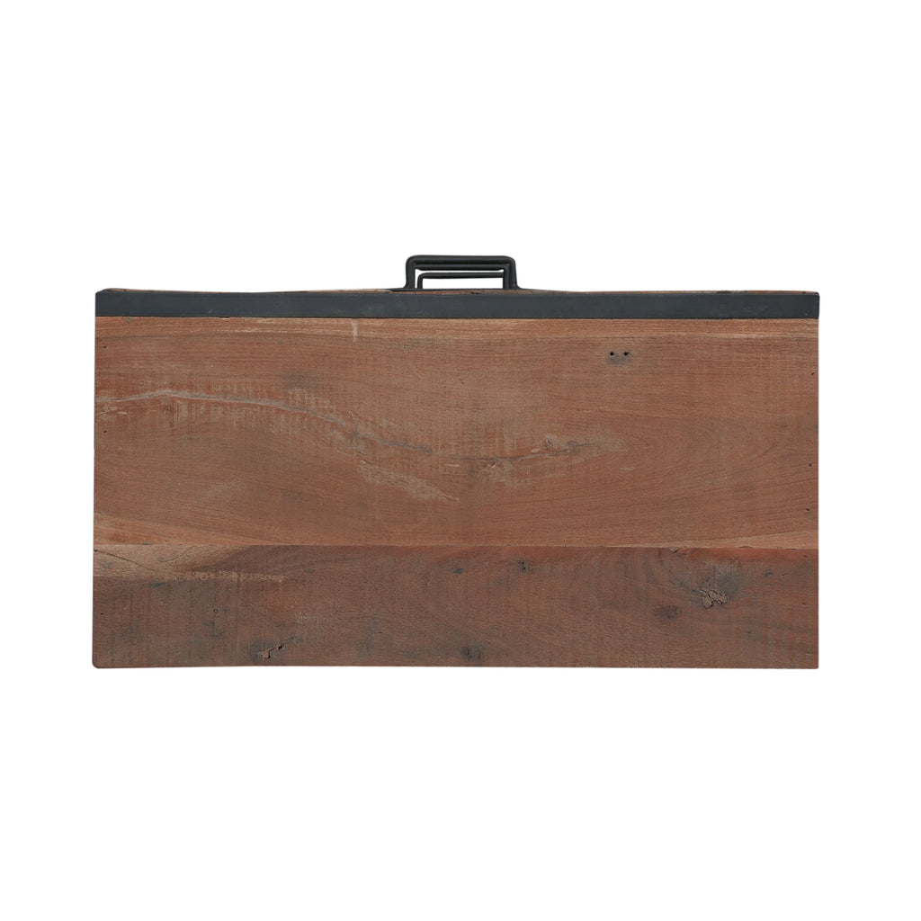 Handcrafted Boho Wood 3 Drawer Cabinet J5954
