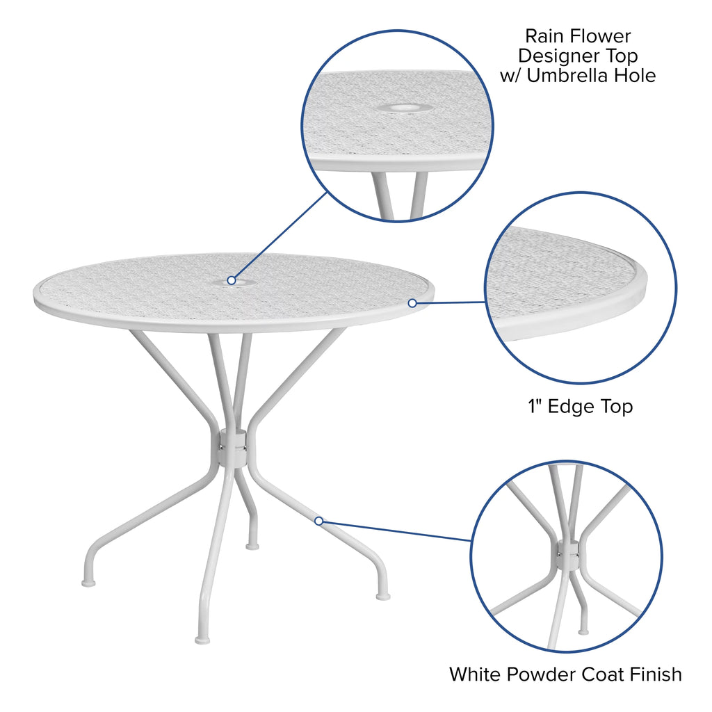 Gold Indoor-Outdoor Steel Patio Table F9090