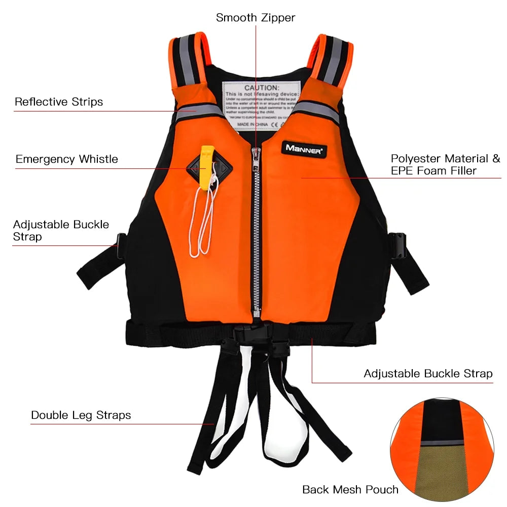 Zipper Swim Vest I7685