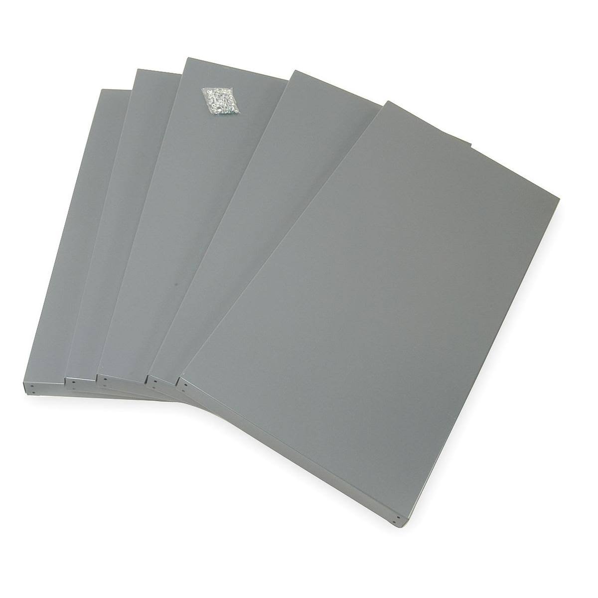 Gray 14 ga Shelves, 48 in. W, pk5 J74099