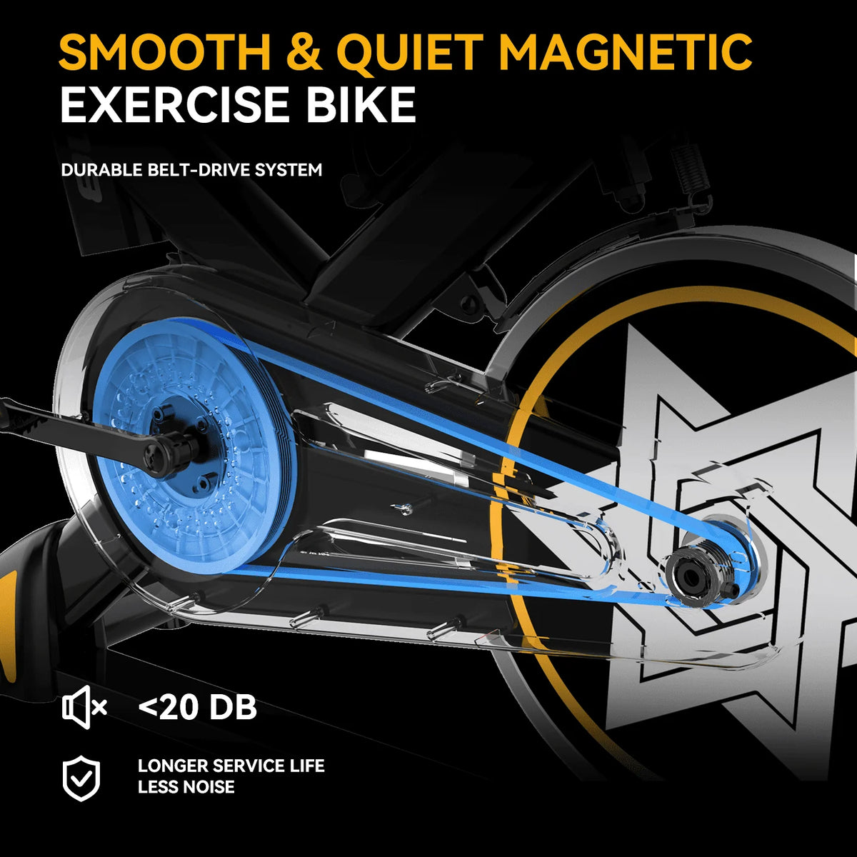 Indoor Cycling Bike with Silent Magnetic Resistance B673