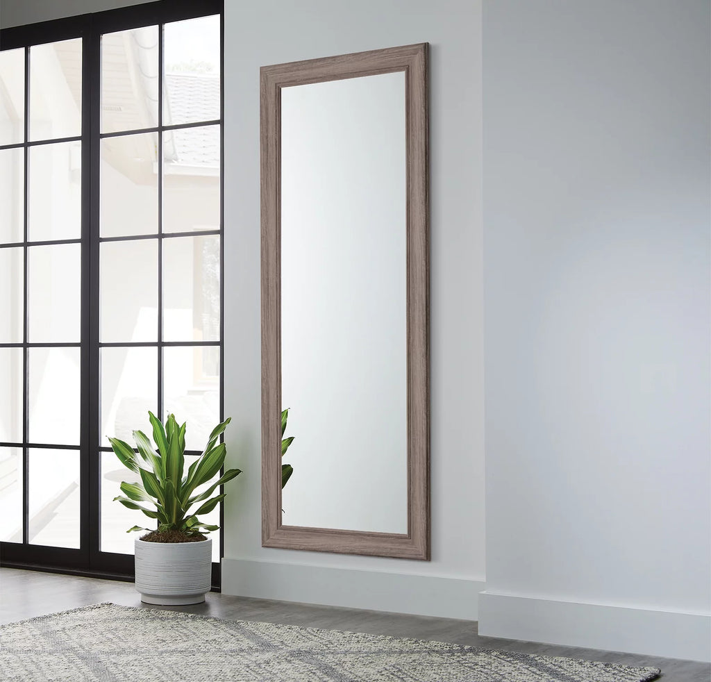 27 x 70 Rectangular Full Length Gray Mirror S296