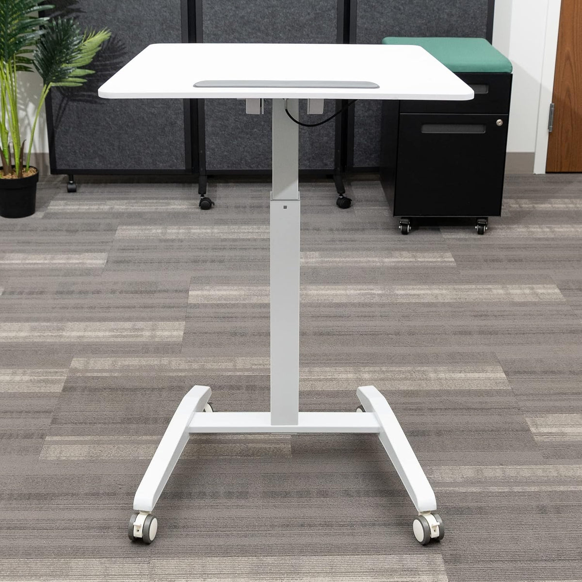 White Compact Standing Desk G1109