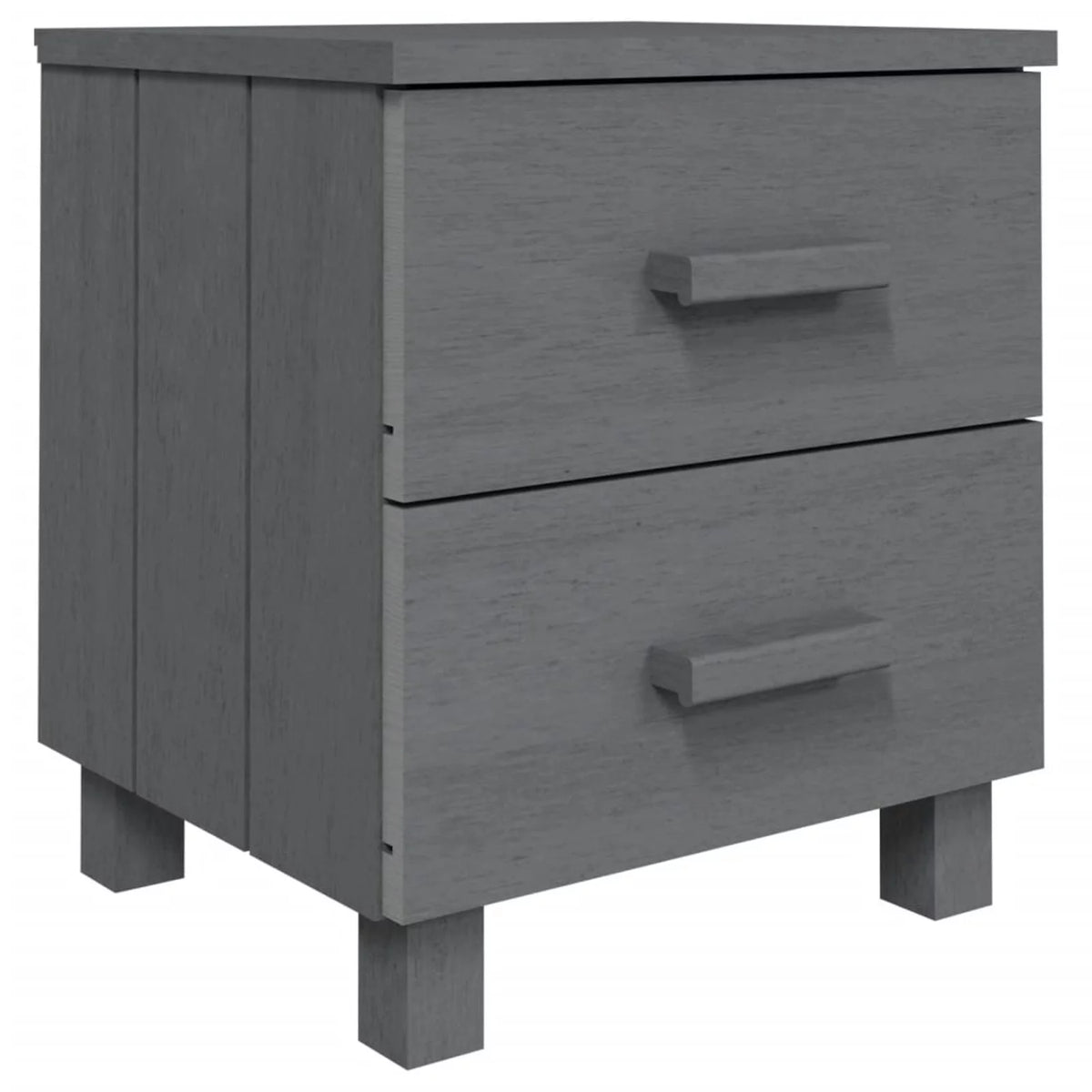 2 Piece Pine Wood Bedside Cabinets with Storage Drawers Y6971