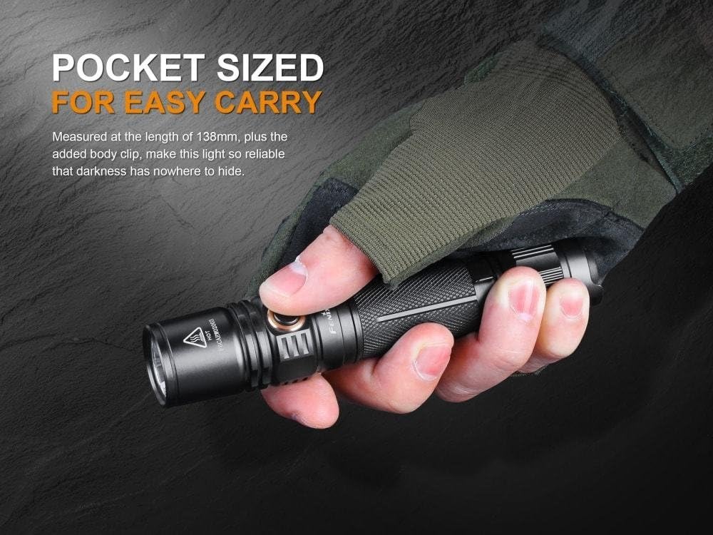 1000 Lumen Flashlight with USB Rechargeable Battery & Carry Case Z543