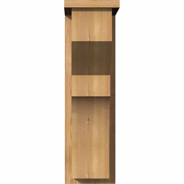 Monterey Smooth Corbel with Backplate, Western Red Cedar V82580