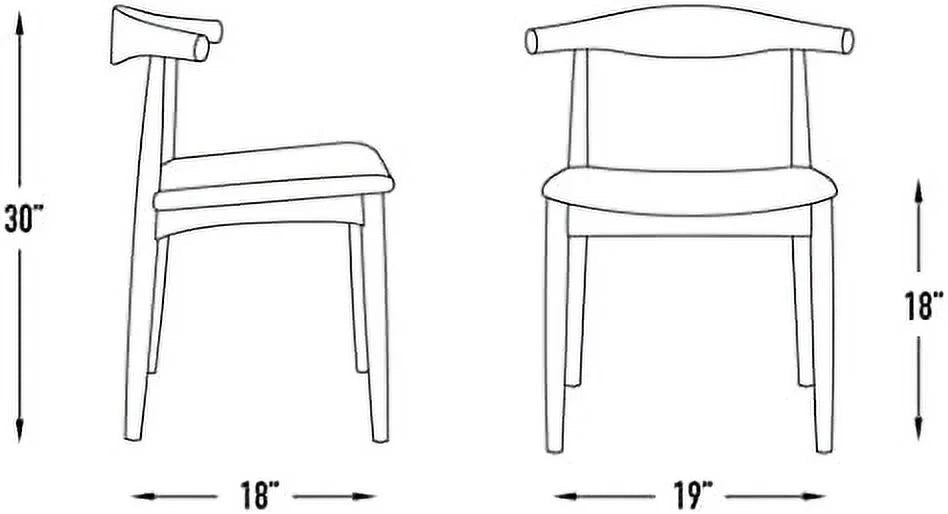 Black Italian Leather Elbow Chair S21580