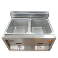 2 Pan Stainless Steel Commercial Gas Deep Fryer J206986