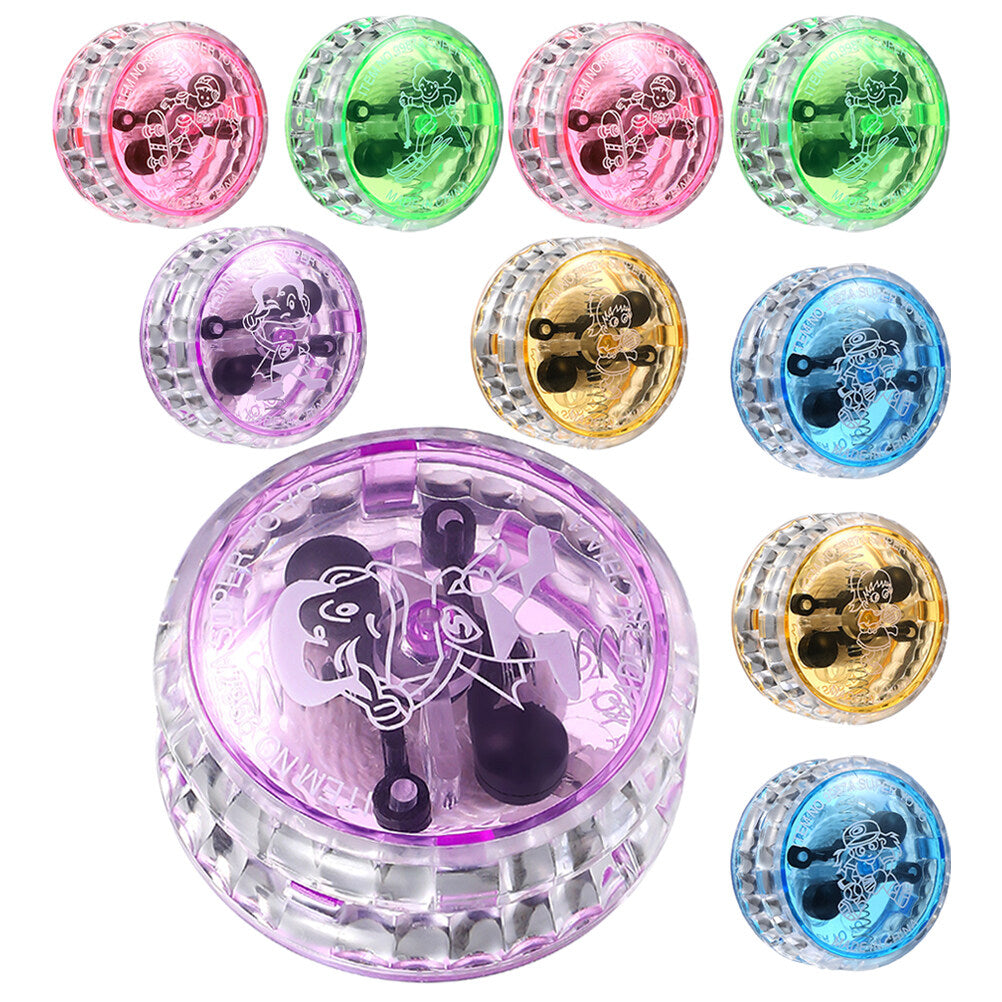 10Pcs LED Yo-yo Toy Light up Yo-yo Responsive Ball Toy I759