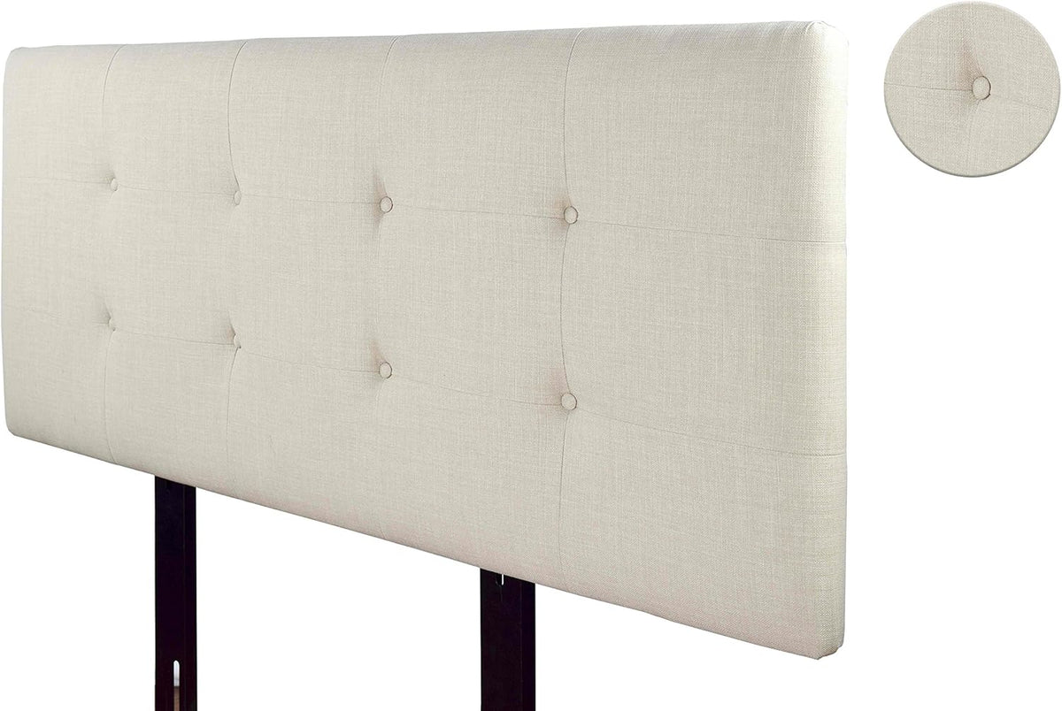 Beige California King Sized Padded Headboard R2634
