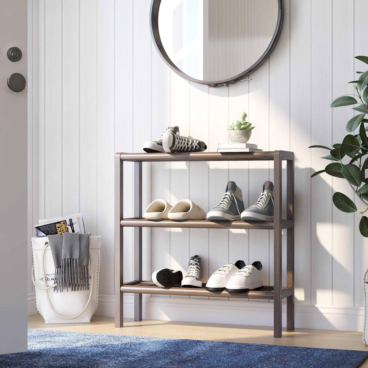 29 in. Bookcase with 3 Shelves in Espresso A33476