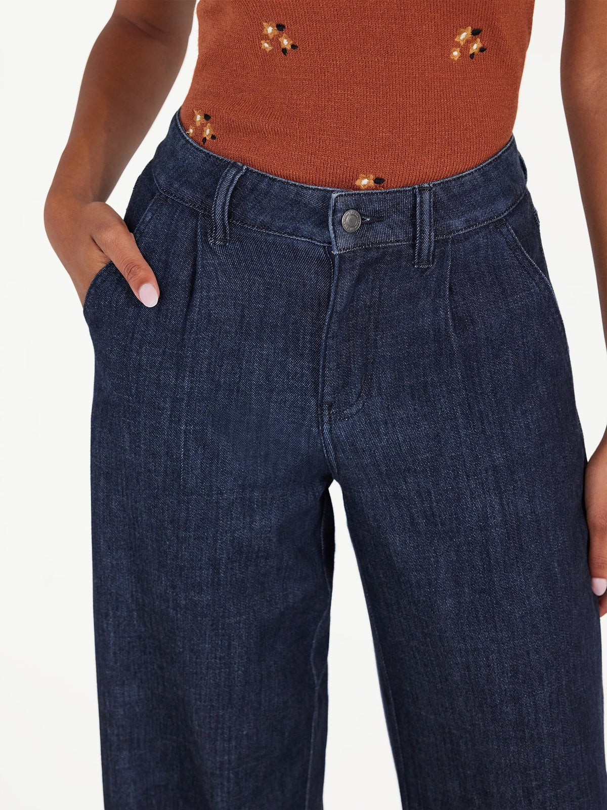 High Rise Wide Leg Trouser Jeans Y69675